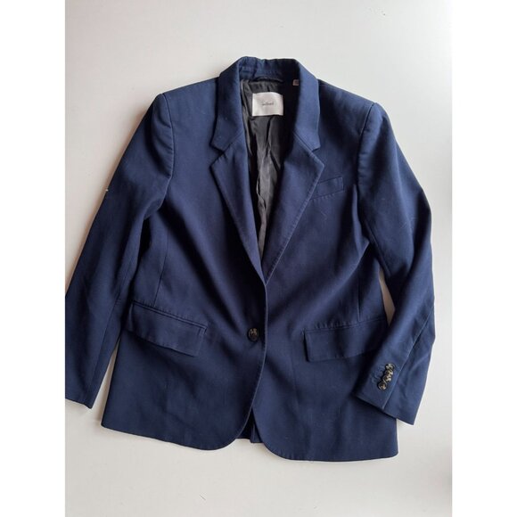Aritzia WILFRED Generation Navy Blue (Re)Essential Oversized Blazer, Size S - Picture 5 of 15